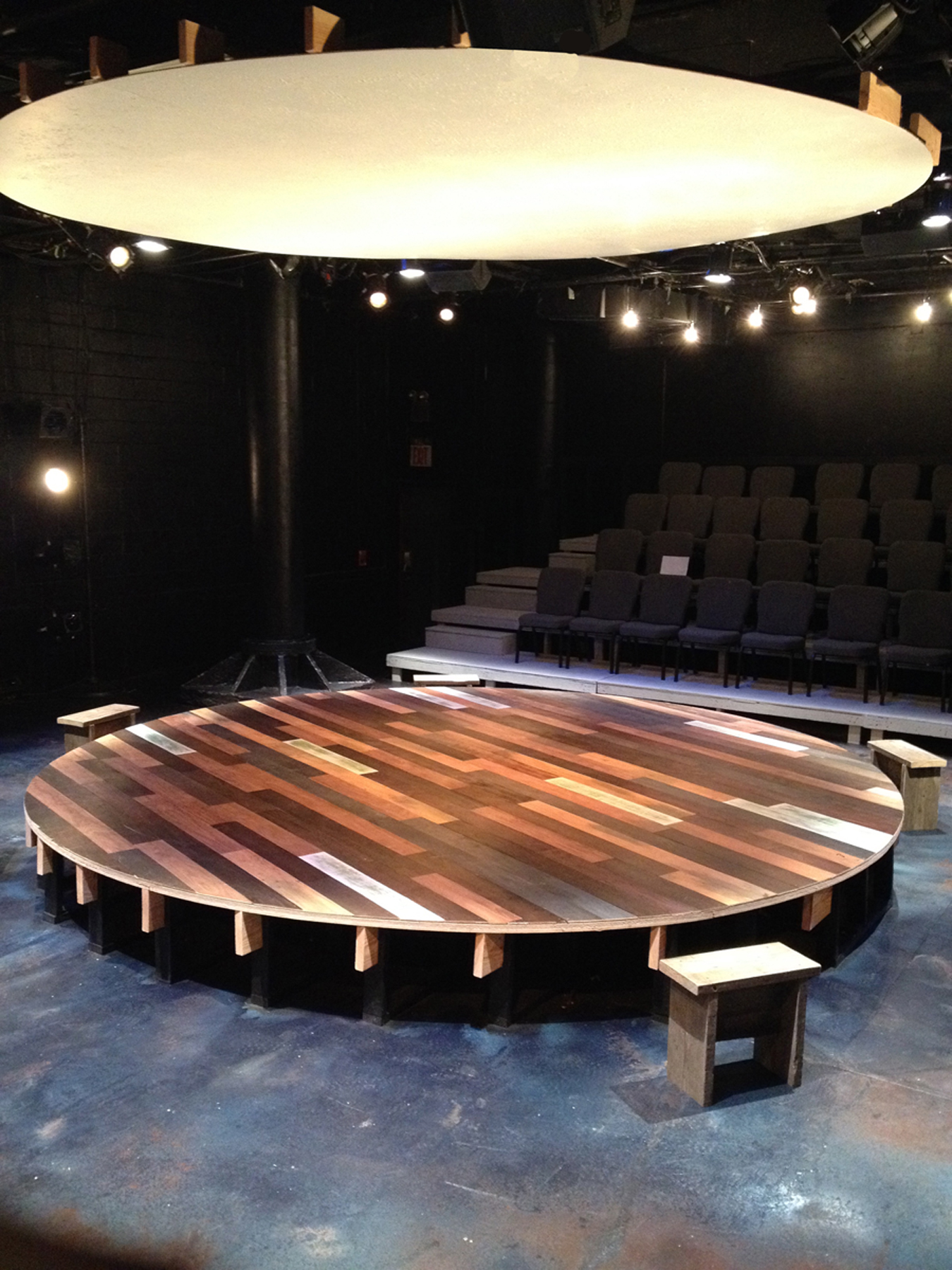 Family Play (1979 to Present) set, 2014, The New Ohio Theatre. 