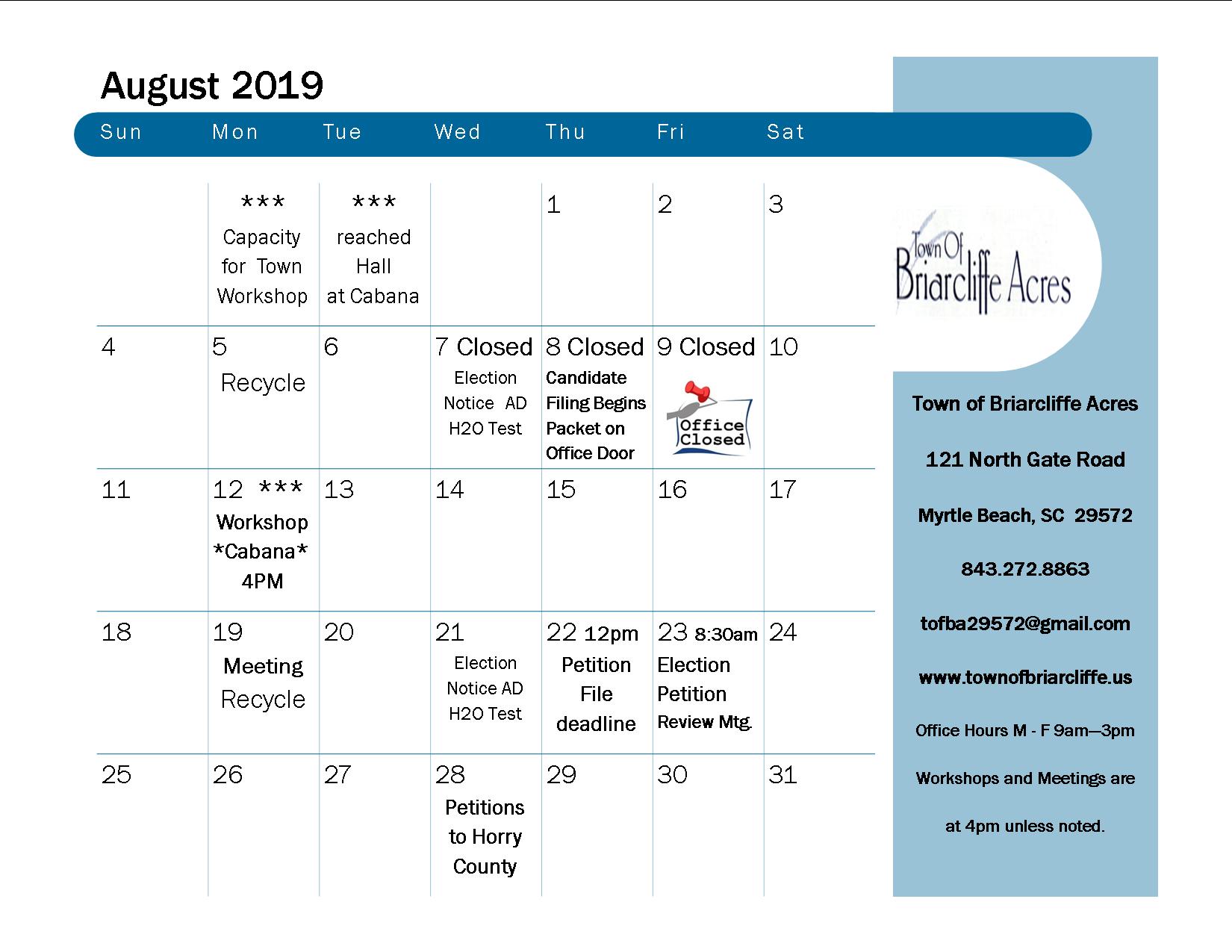 august-2019-calendar-town-of-briarcliffe-acres