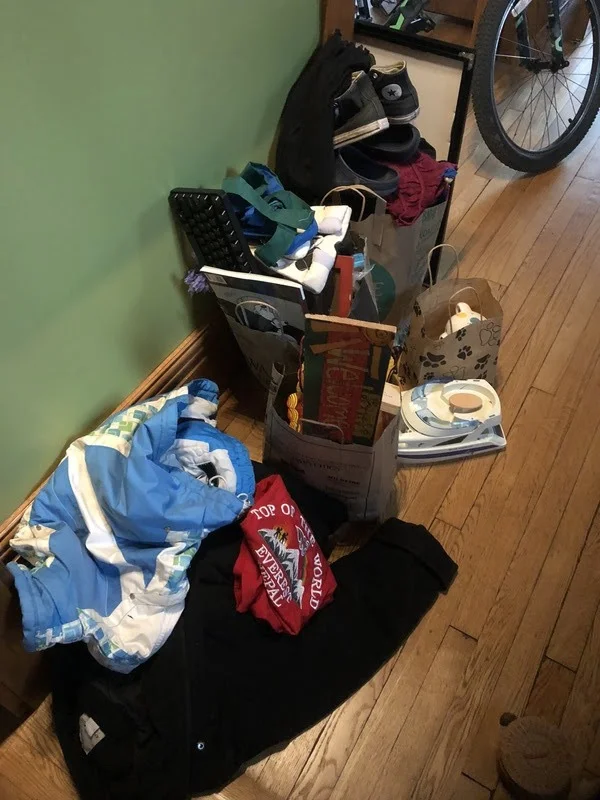 Junk, er, treasures for my friend's thrift store