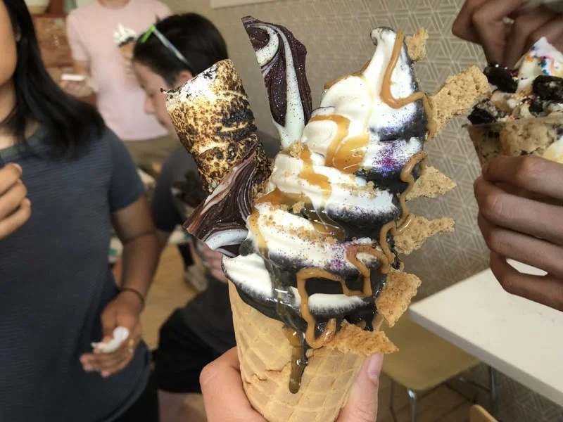 Now this is new: S'mores ice-cream cone with GLITTER!