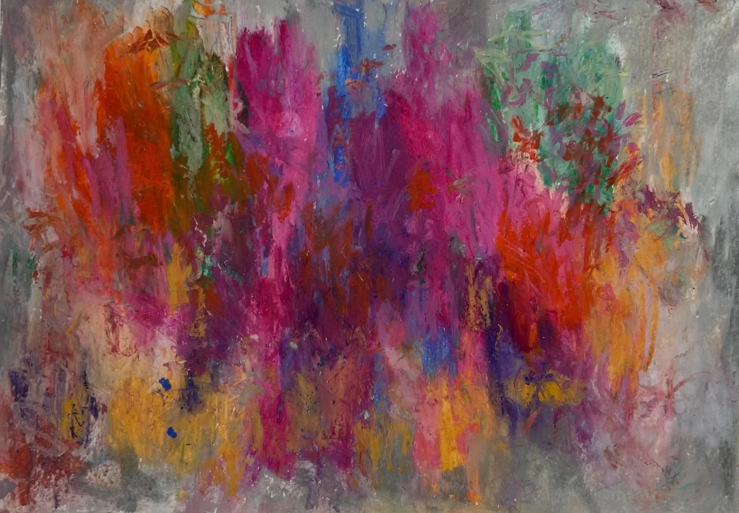 &ldquo;A Beautiful Day&rdquo; #oilpastelart #abstractart #denverartist