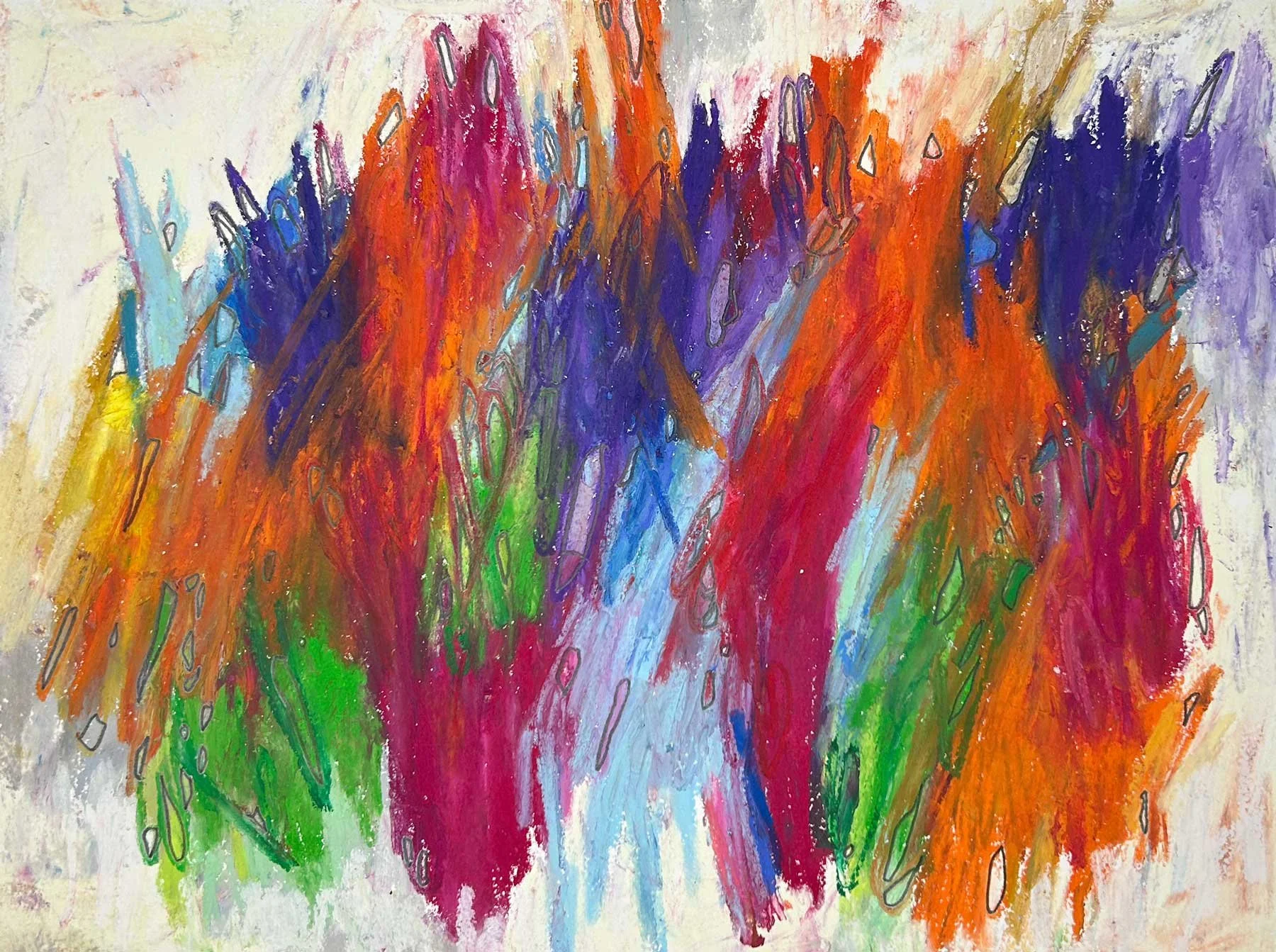 Good Friction

 

2026, 15" x 11", oil pastel and pencil on paper