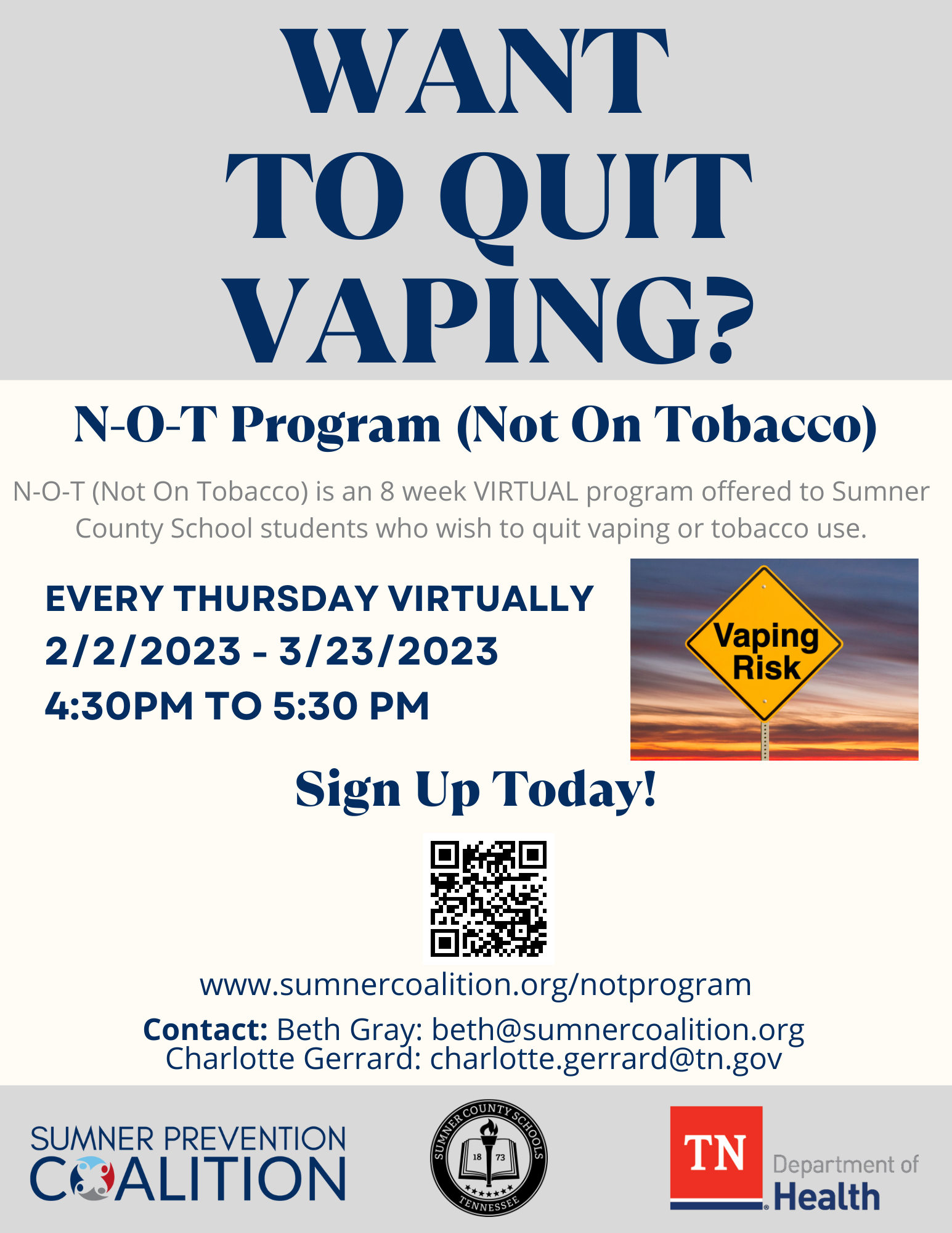 N-O-T Cessation Program