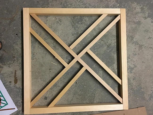 geometric baby gate