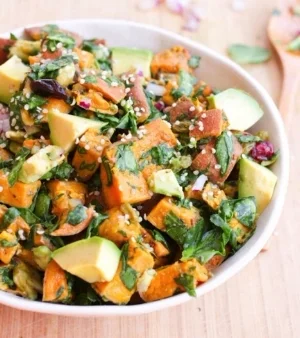 30 Day Salad Challenge: Heart Healthy Sweet Potato Salad by Cheri Tillman, Total Wellness Resource Center, California.