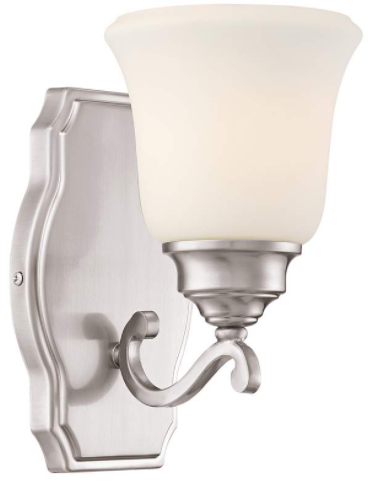 Savannah Brushed Nickle Wall Sconce