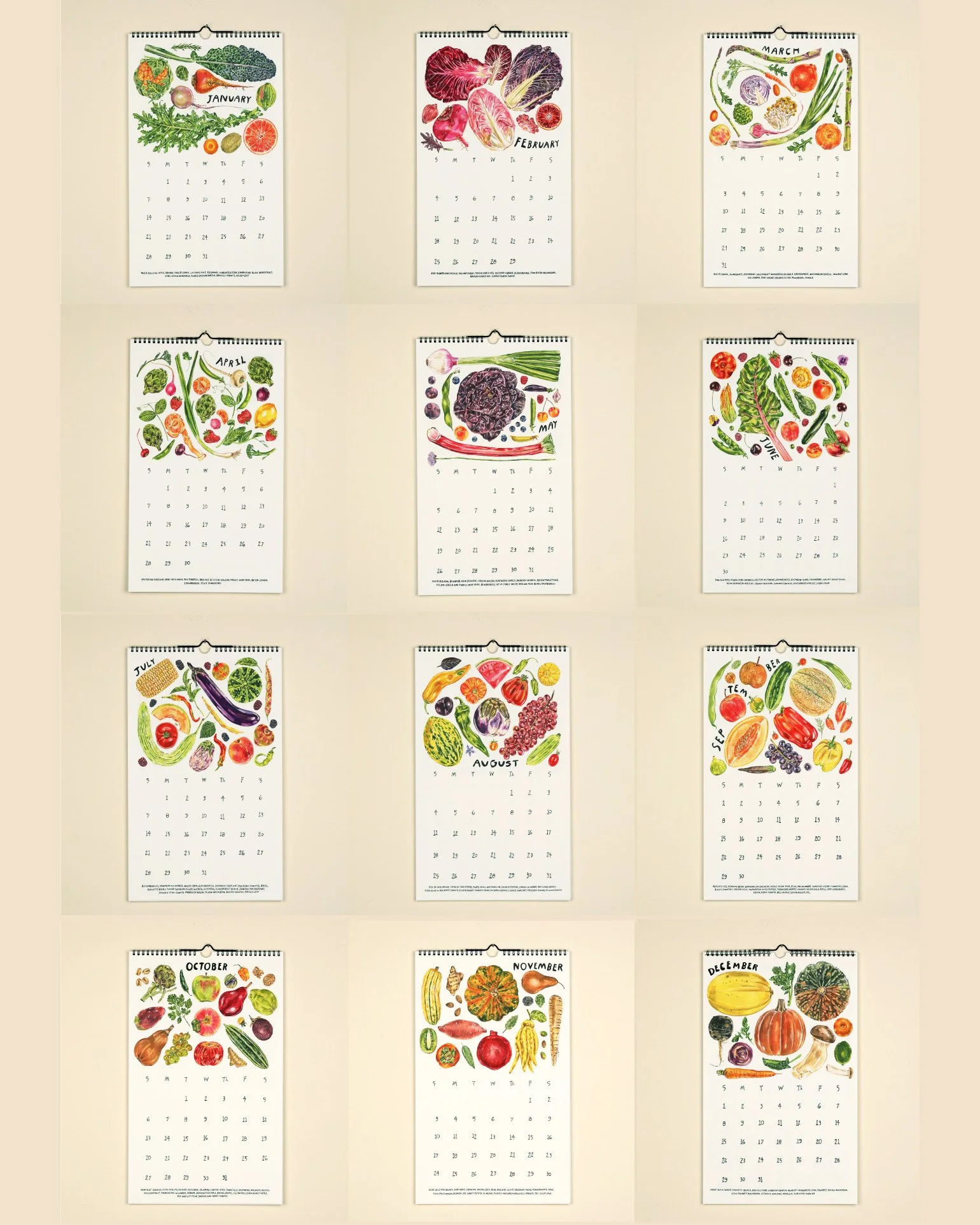 2024 Eat Local Calendar — Maria Schoettler