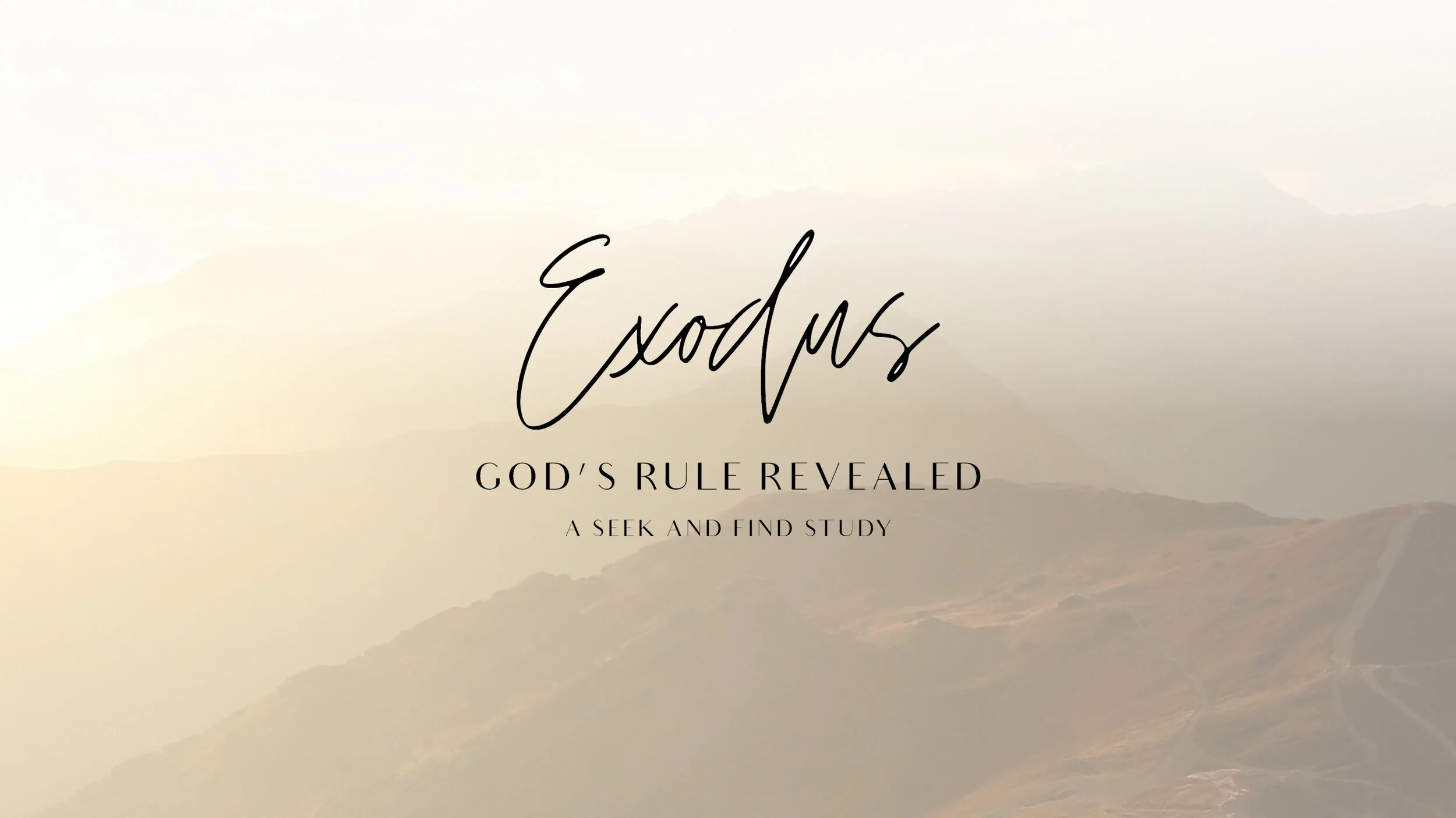 Exodus Women S Bible Study Tuesdays Church Project