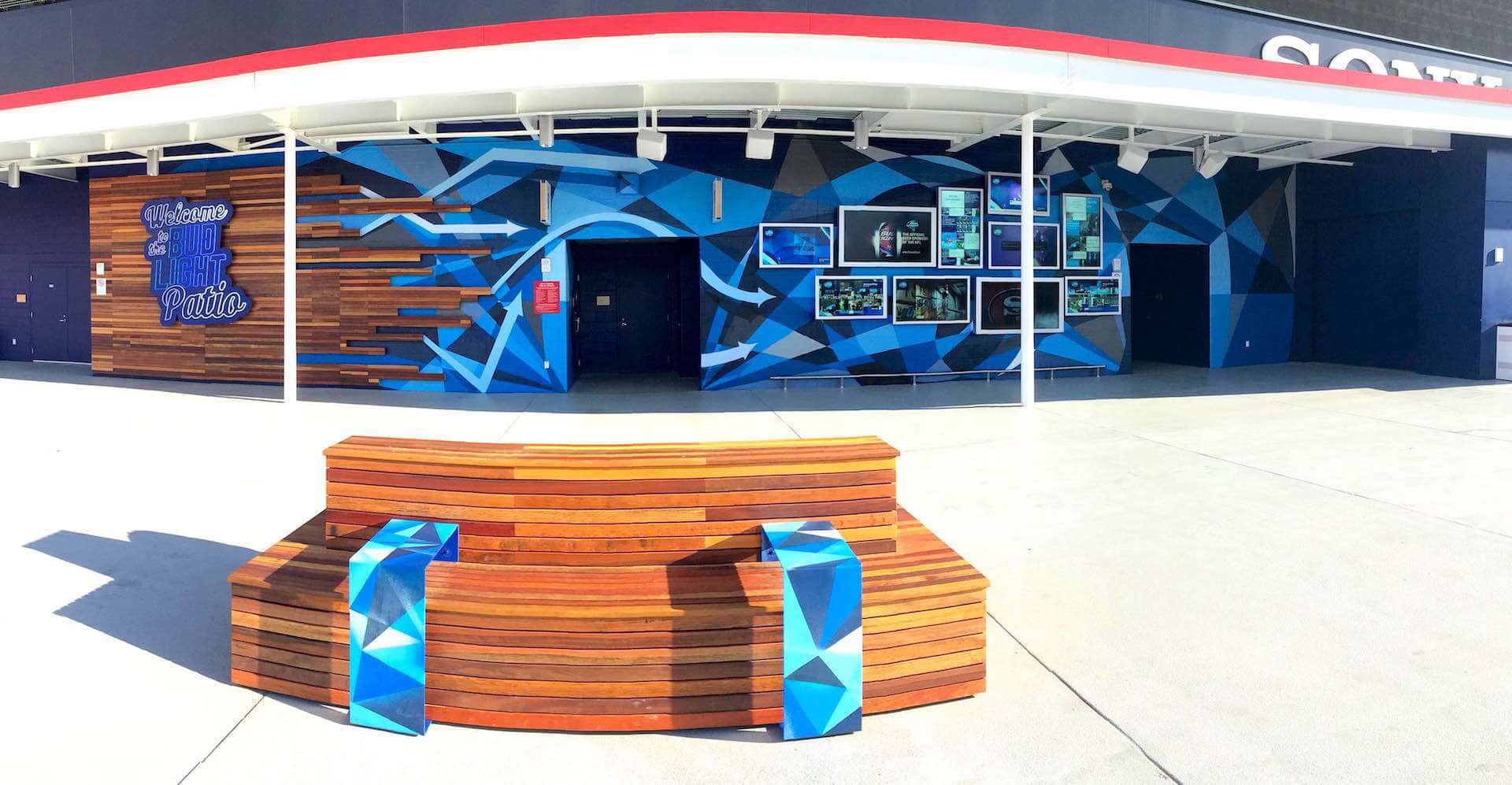 Commissioned Large-scale Mural 2 for GPJ | Levi's Stadium, Santa Clara USA, 2015