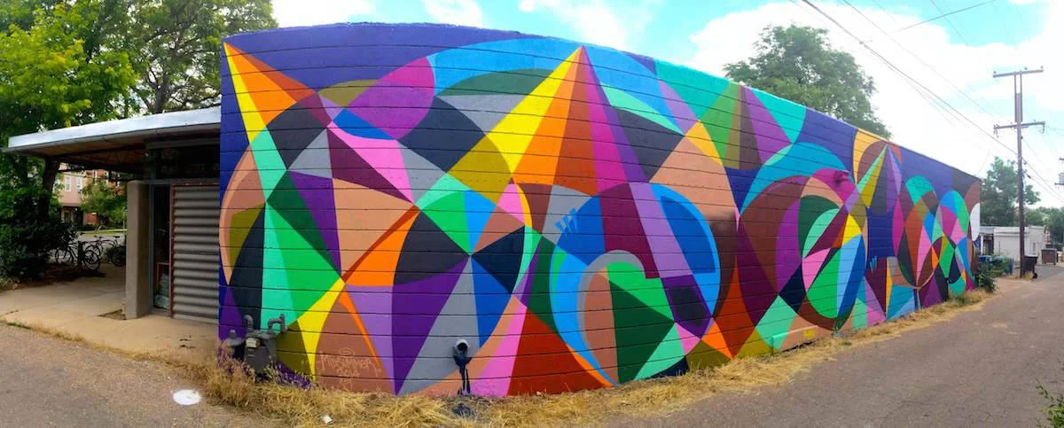 Commissioned Outdoor Mural "Midsummer" for Barrett Studios | Boulder USA, 2014