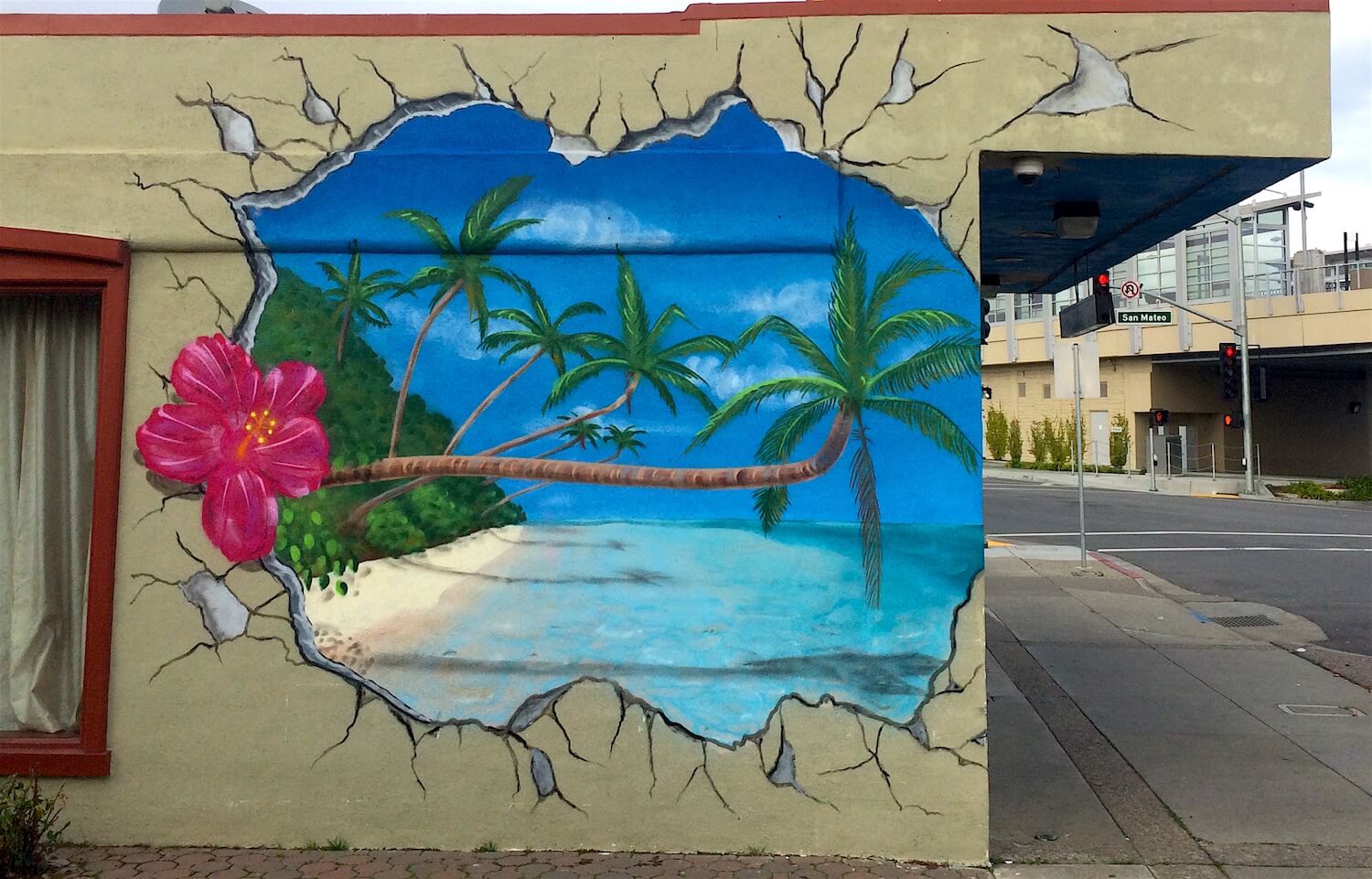 Commissioned Paradise Mural | San Bruno USA, 2016