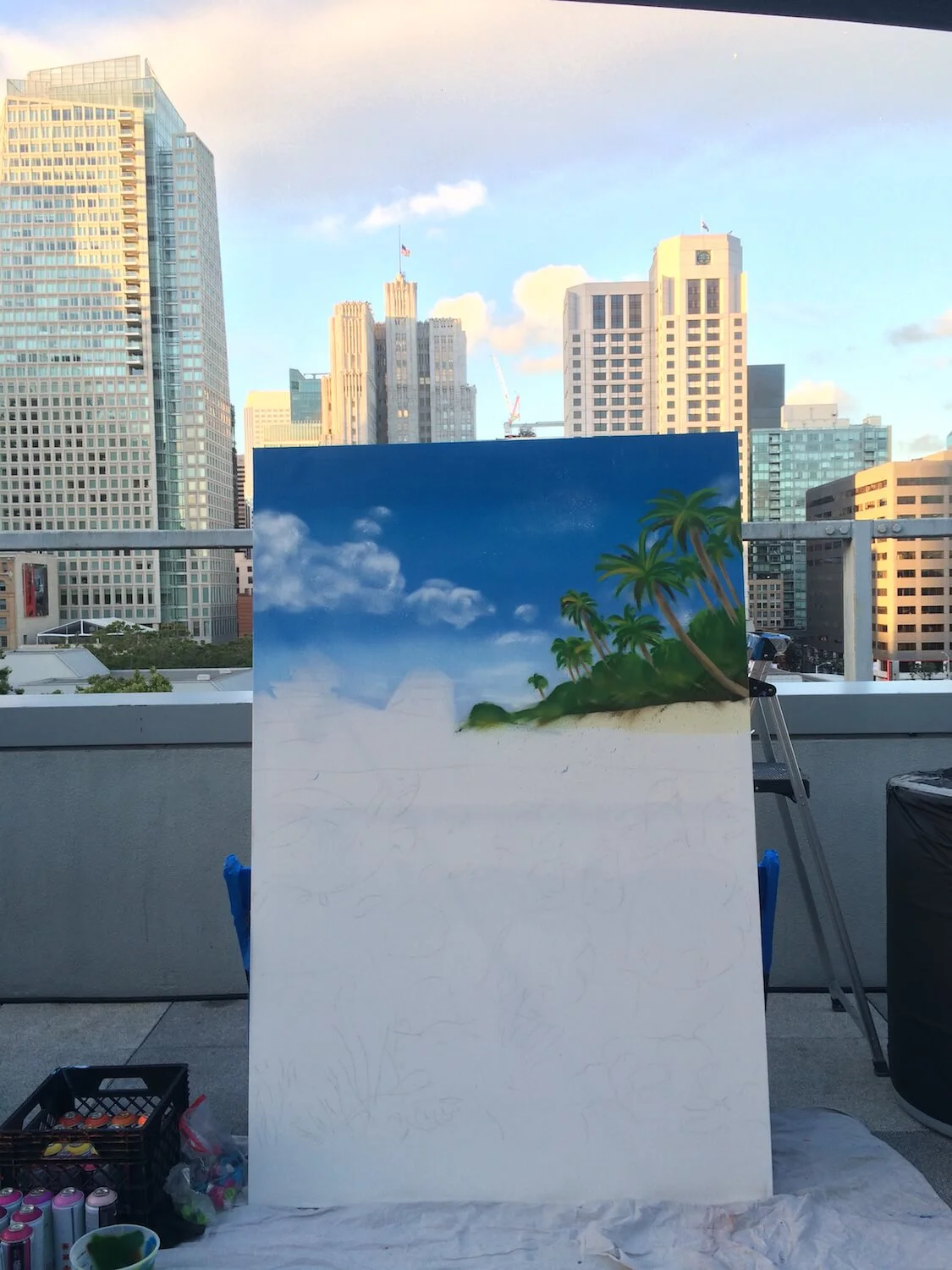 Live Graffiti Painting | downtown San Francisco, 2016