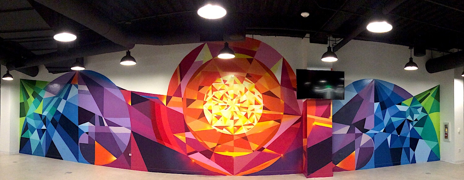 Commissioned Large-scale Office Mural for EndemolShine | Los Angeles USA, 2016