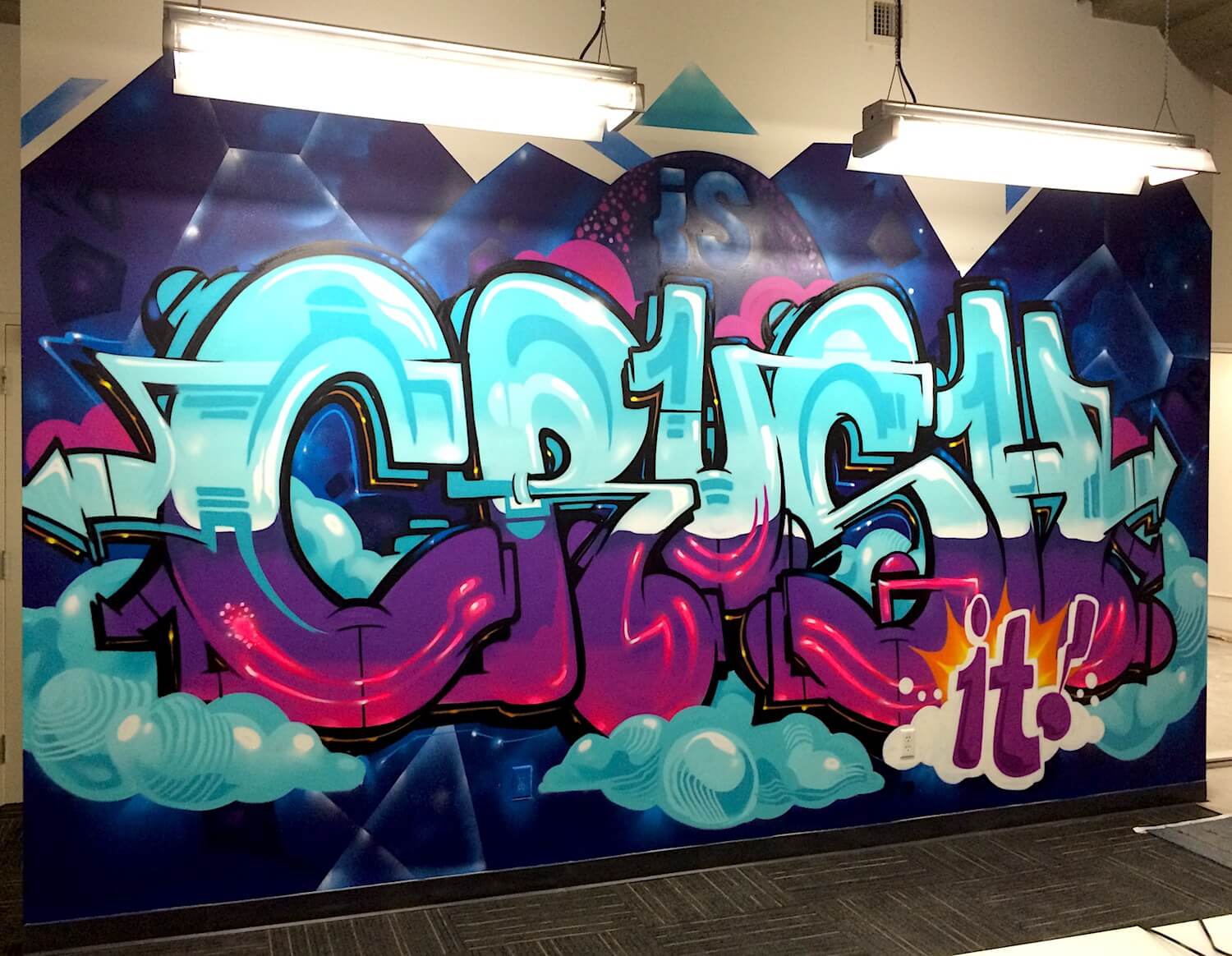 Commissioned Office Mural for IronSource 2 | San Francisco USA, 2016