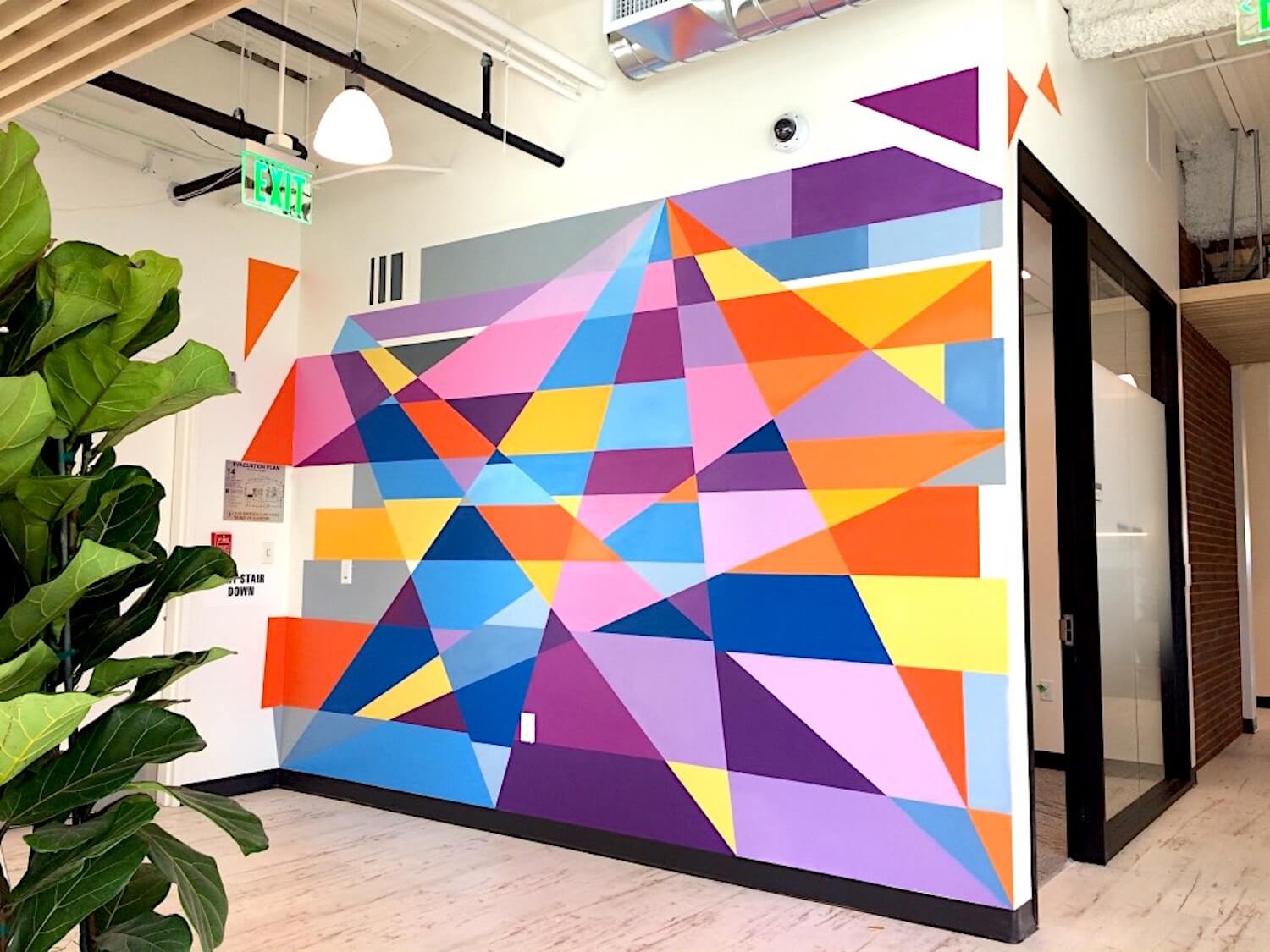 Commissioned Office Mural for ServiceNow |  San Francisco USA, 2017