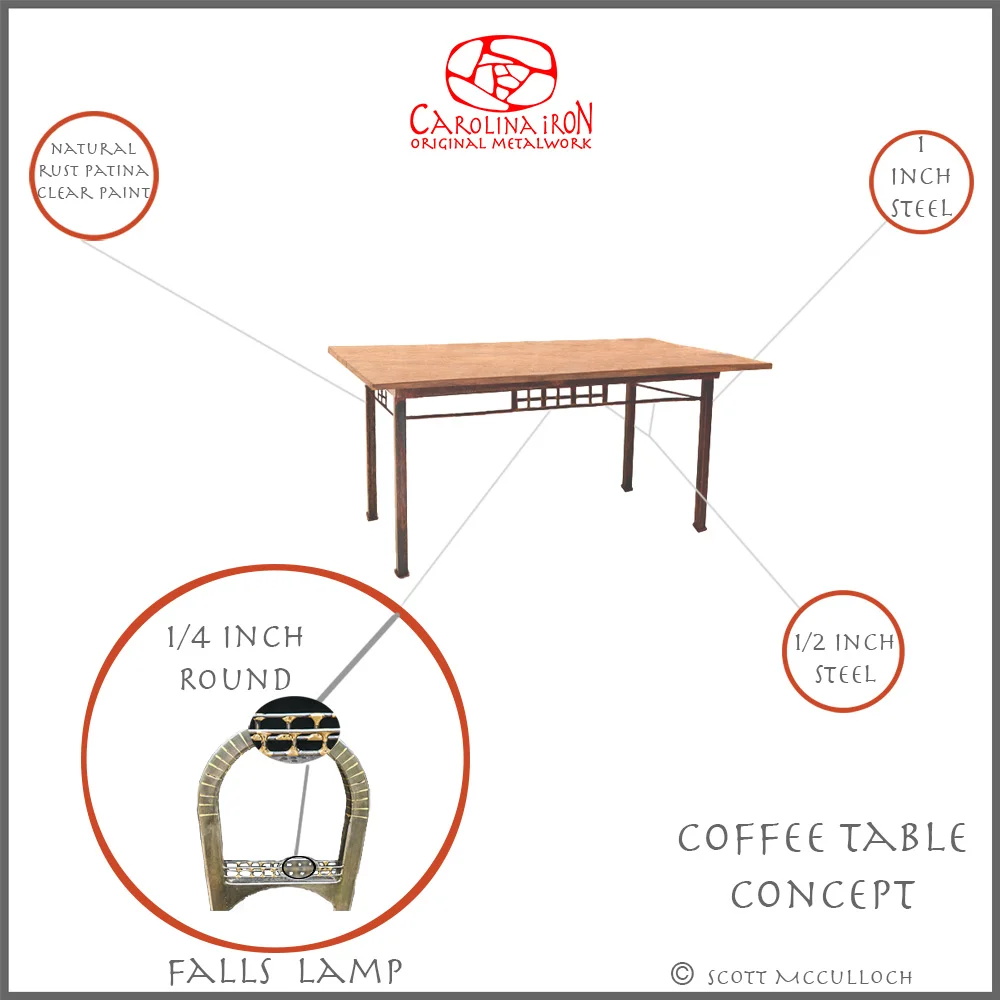 Proposal for a coffee table.