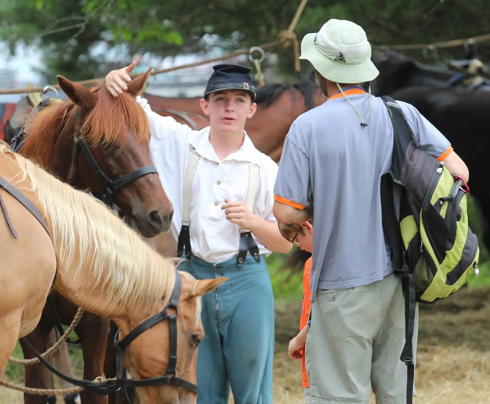 Tpr. Womack at Gettysburg National Park