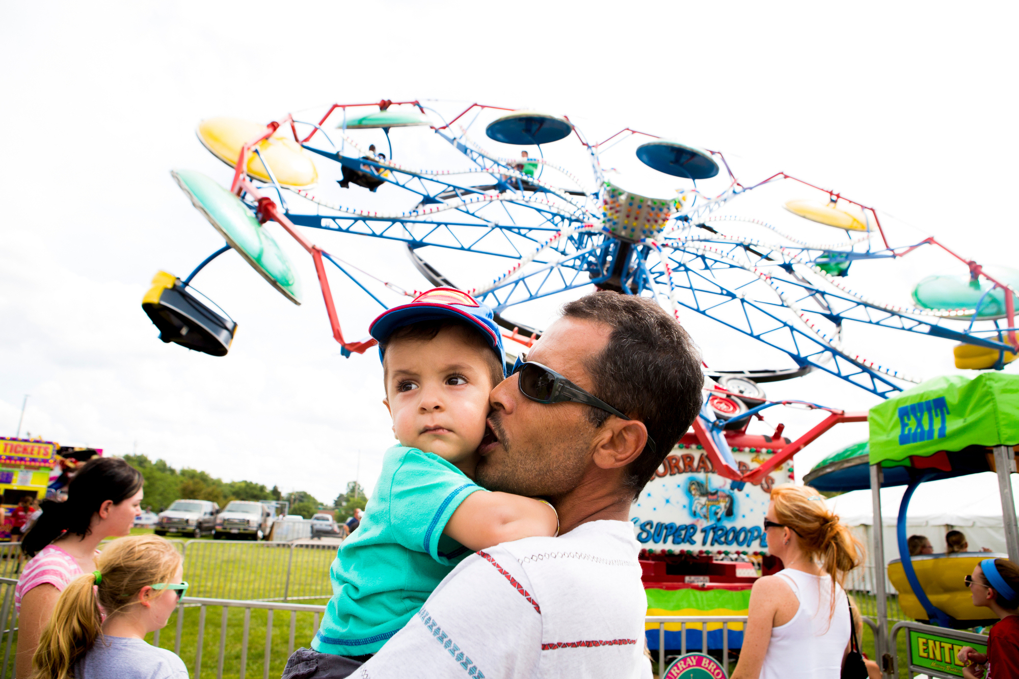  Marie Alhamoud holds Yousif at the Immaculate Heart of Mary parish festival on Sunday, July 17, 2016. 