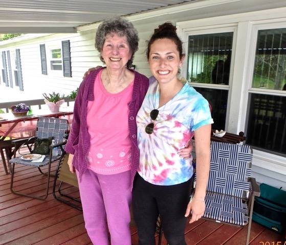 Sydney (R) with Edna (L)
