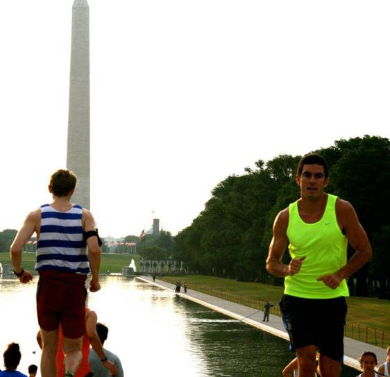 Luke, training in D.C. through the November Project