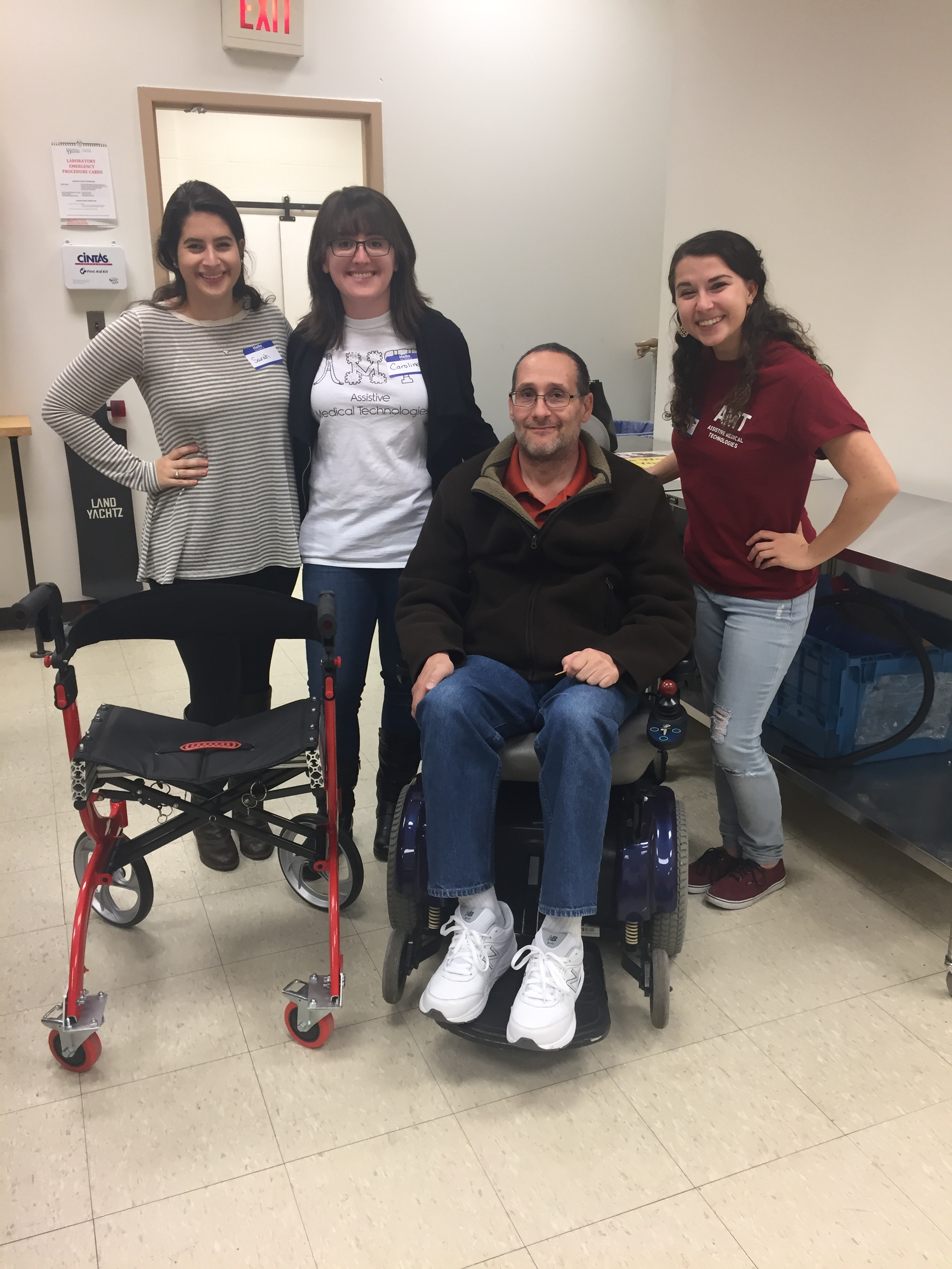 From L-R: Sarah, Caroline, Dom and Erica