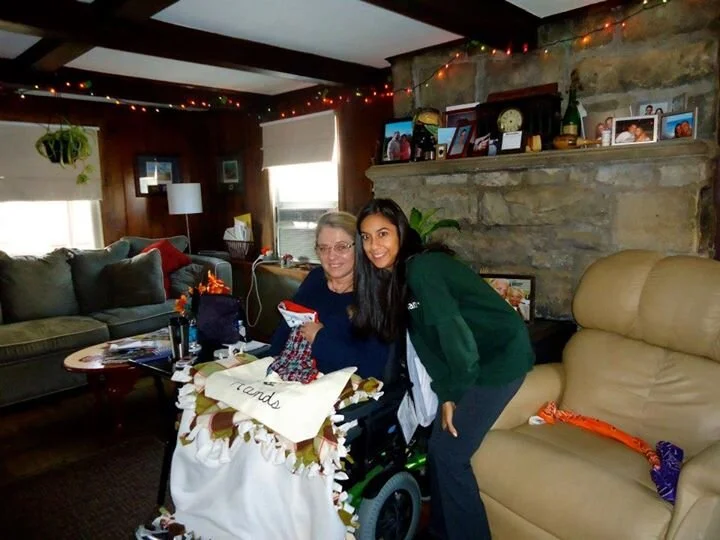 Alexa and her first-ever Lori’s Hands client, Sandy