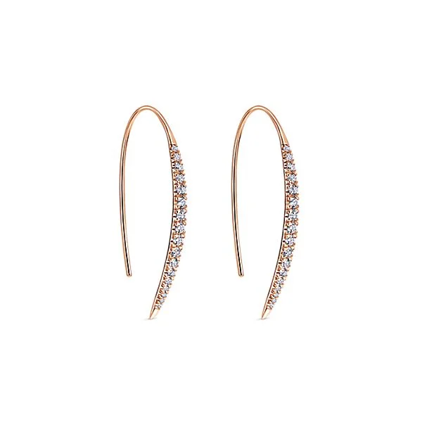 14K Rose Gold Kaslique Drop Earrings Gabriel