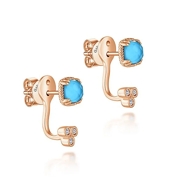 14k Rose Gold Hampton Peek A Boo Earrings Reads Jewelers
