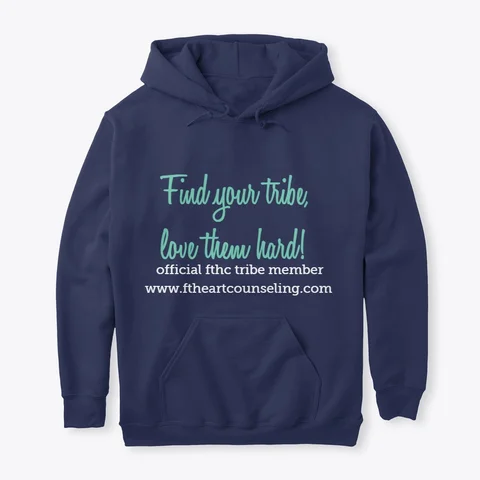 Find Your Tribe Navy Hoodie.jpg