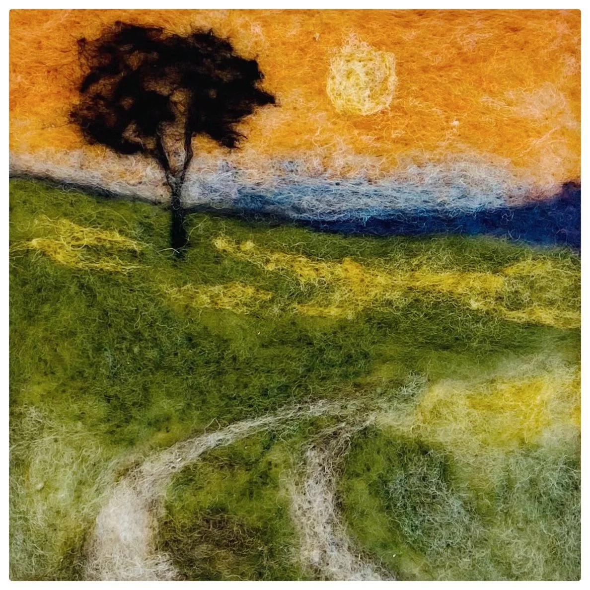 Landscape Painting with Wool — Evening Class