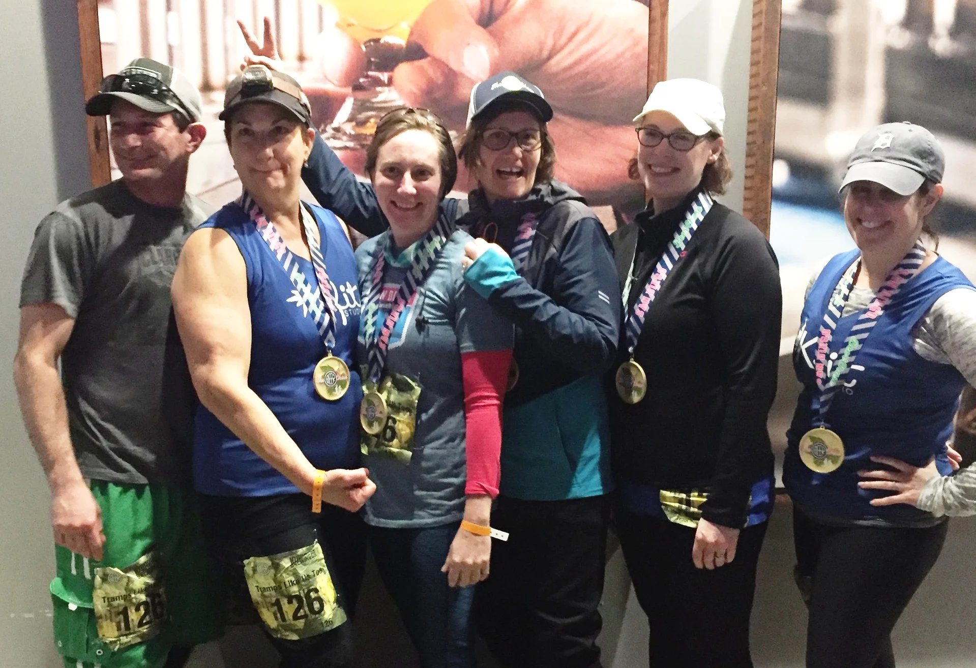 Check out the guns and bunny ears on Tam! And our new buddy Dylan was a champ!