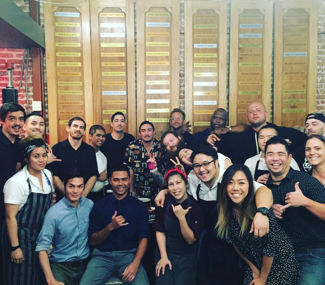@ActionBronson and his crew and our crew after filming a segment for the new season of Viceland's F_*CK, THAT'S DELICIOUS, which premieres in September!