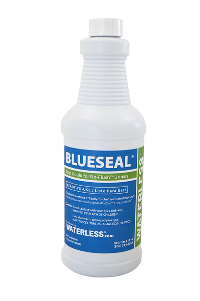 BlueSeal odor sealant for non water urinals