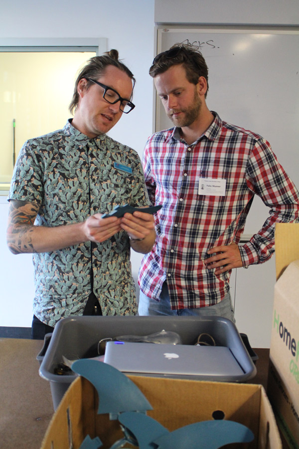 Adam Jefford (HOD, Creative Industries at PSSC) discusses ecoFin production with FiveOceans Co-Founder Felix Wunner.