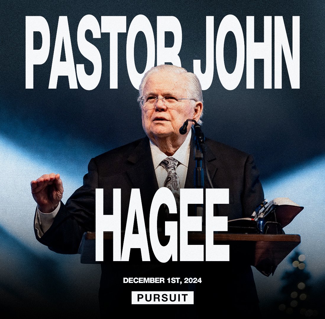 Pastor John Hagee | The Pursuit | 12.01.24