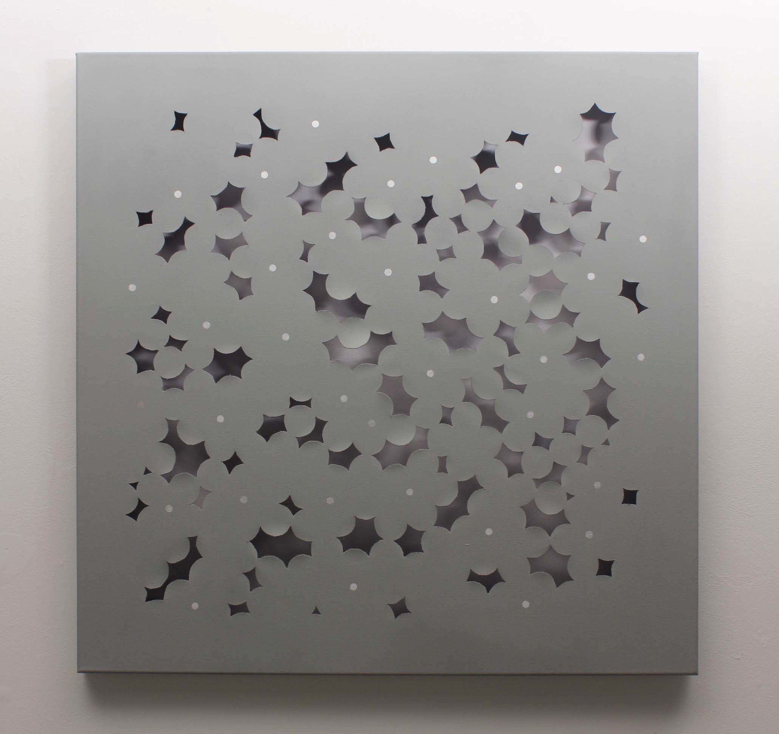   Inflorescence   spray paint on canvas  36" x 36"&nbsp; 2015 