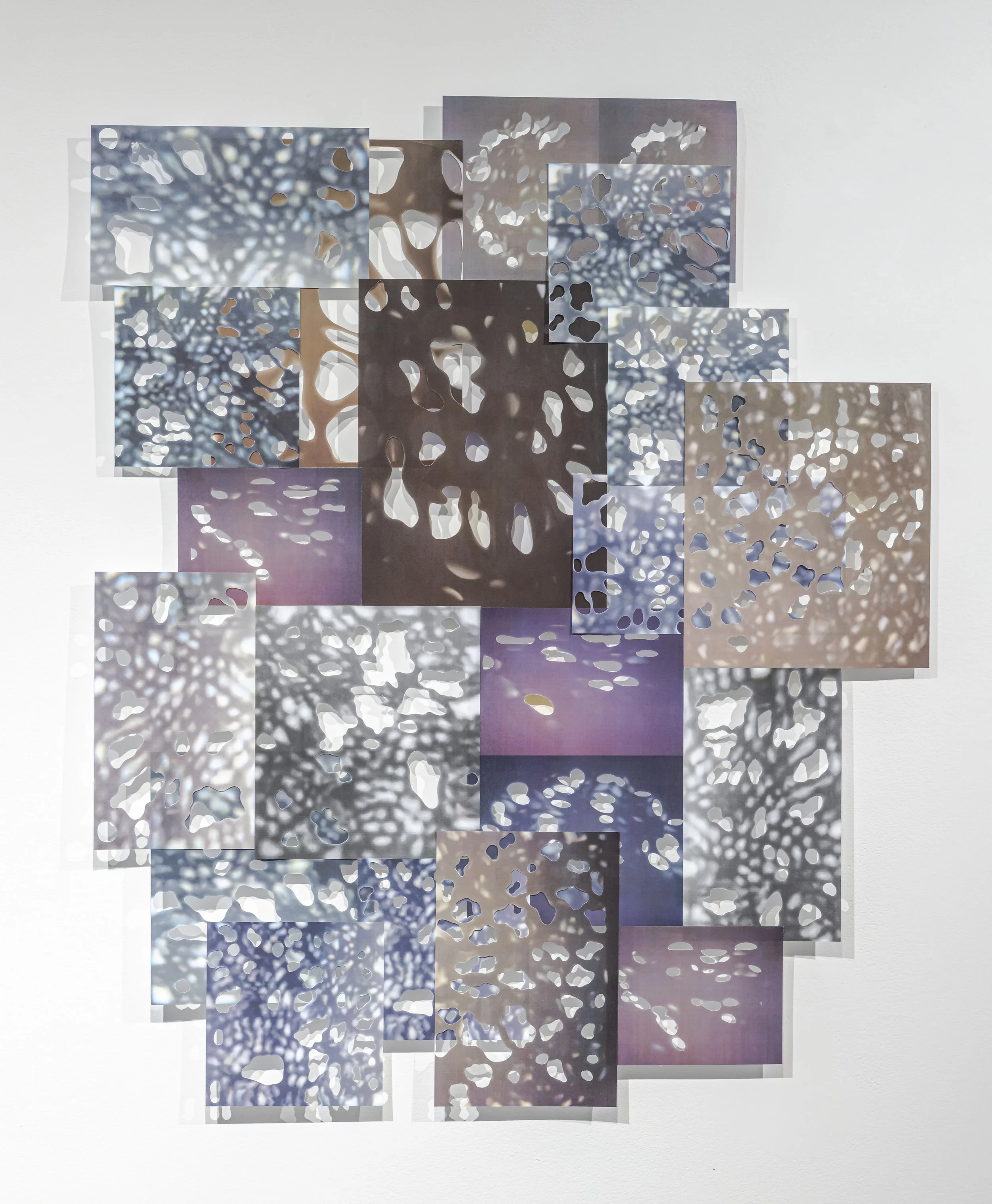   Orbital 1  paper collage dimensions variable 2025 