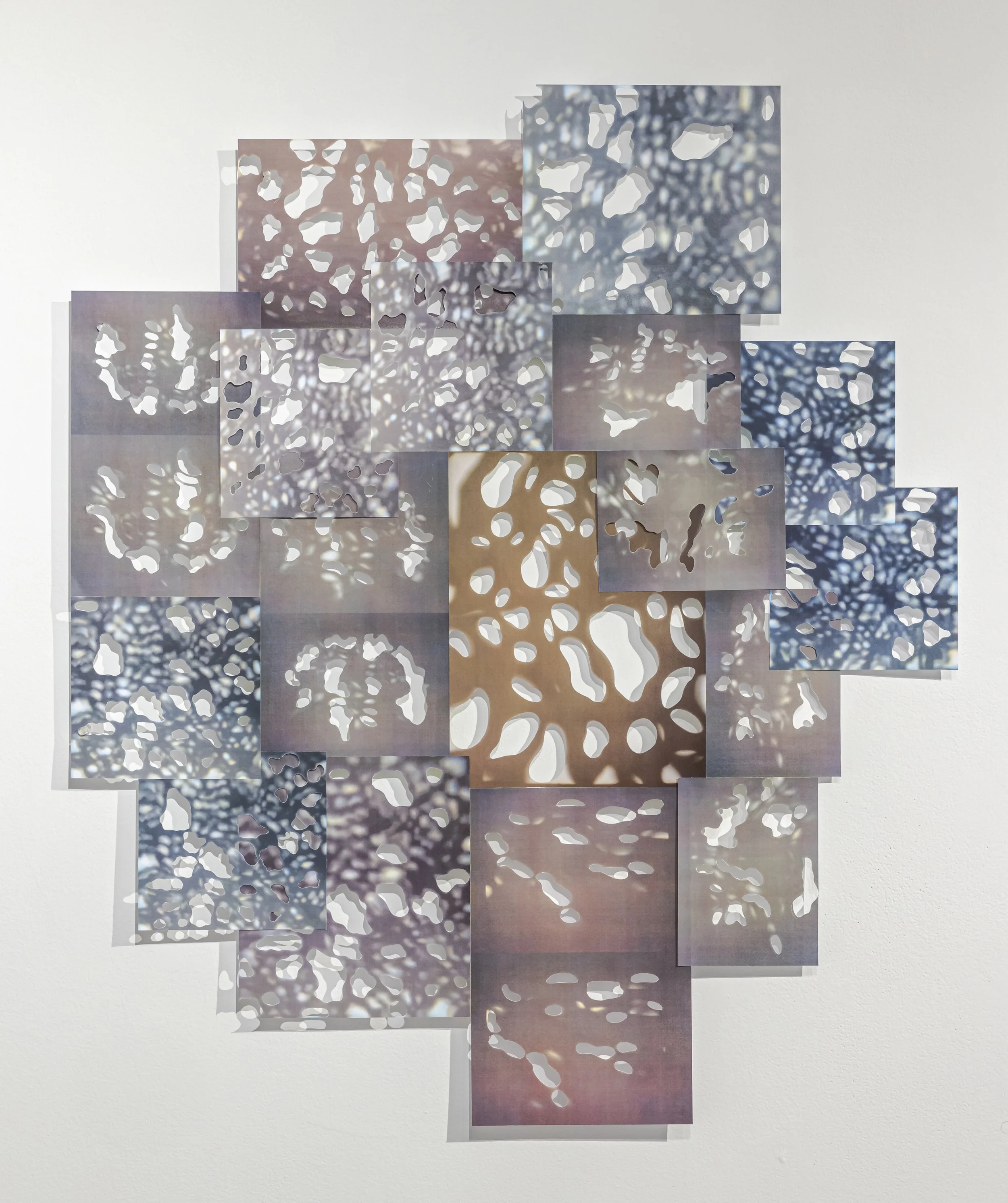   Orbital 3  Paper collage Dimensions variable  2026  
