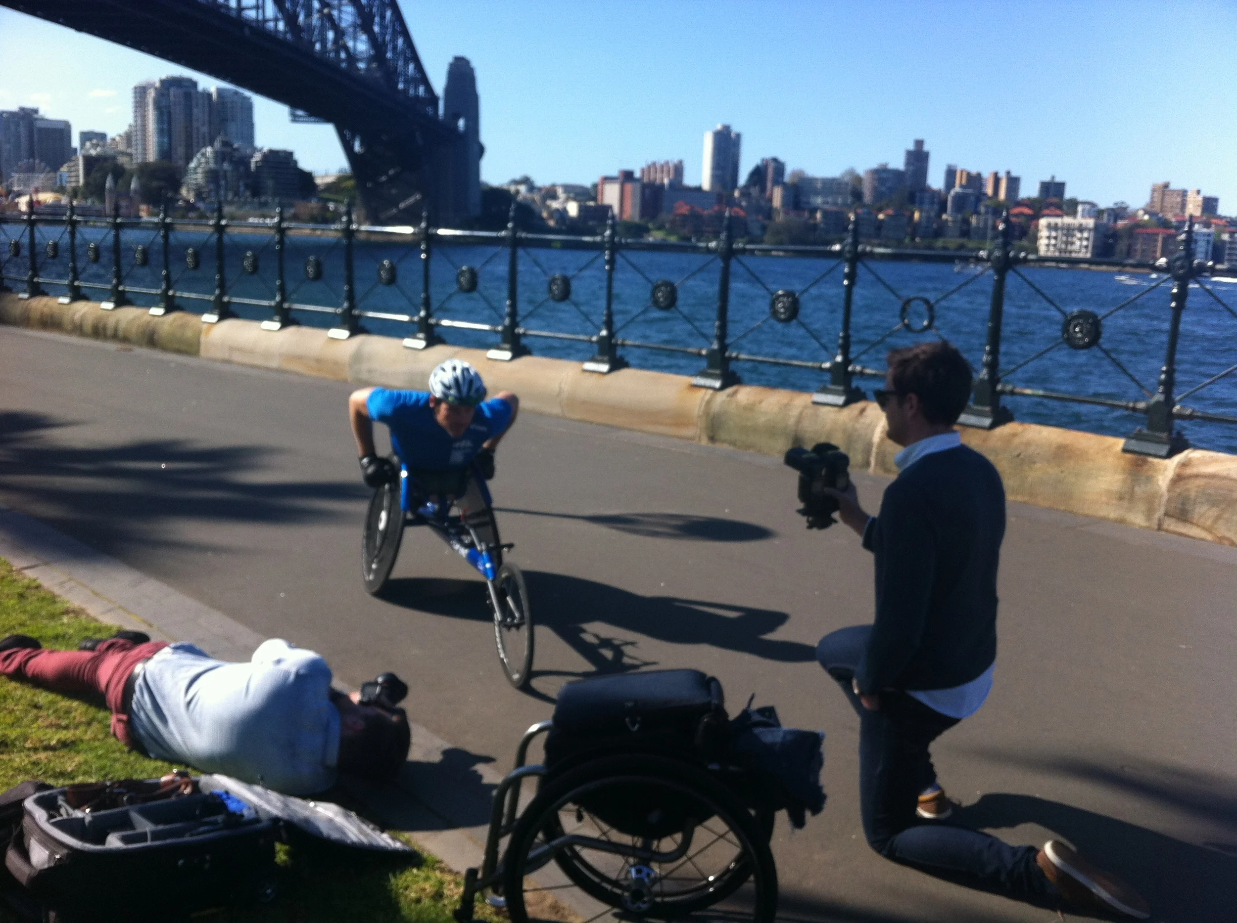 First Wheelchair Marathon on Periscope - Blackmores Sydney Running Festival 2015