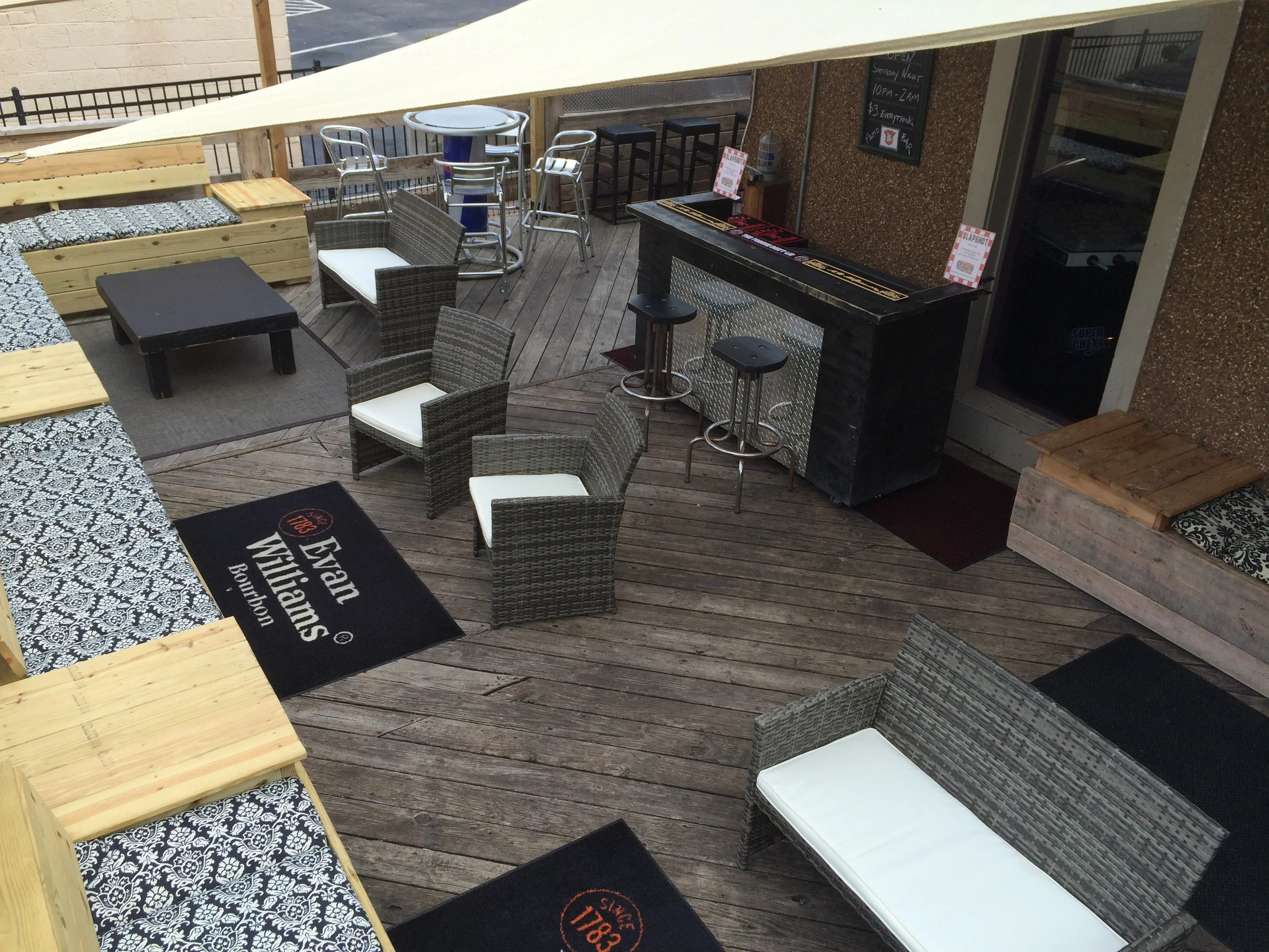 Happy Hour on our awesome, newly expanded patio!