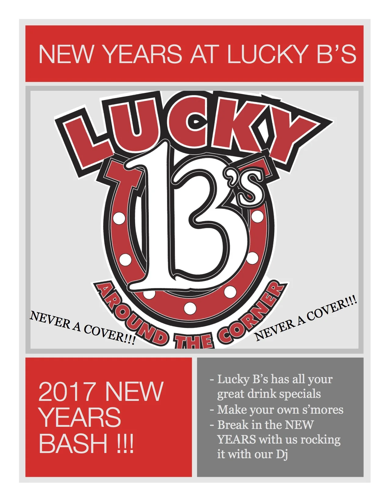 Lucky B's New Years Eve Bash