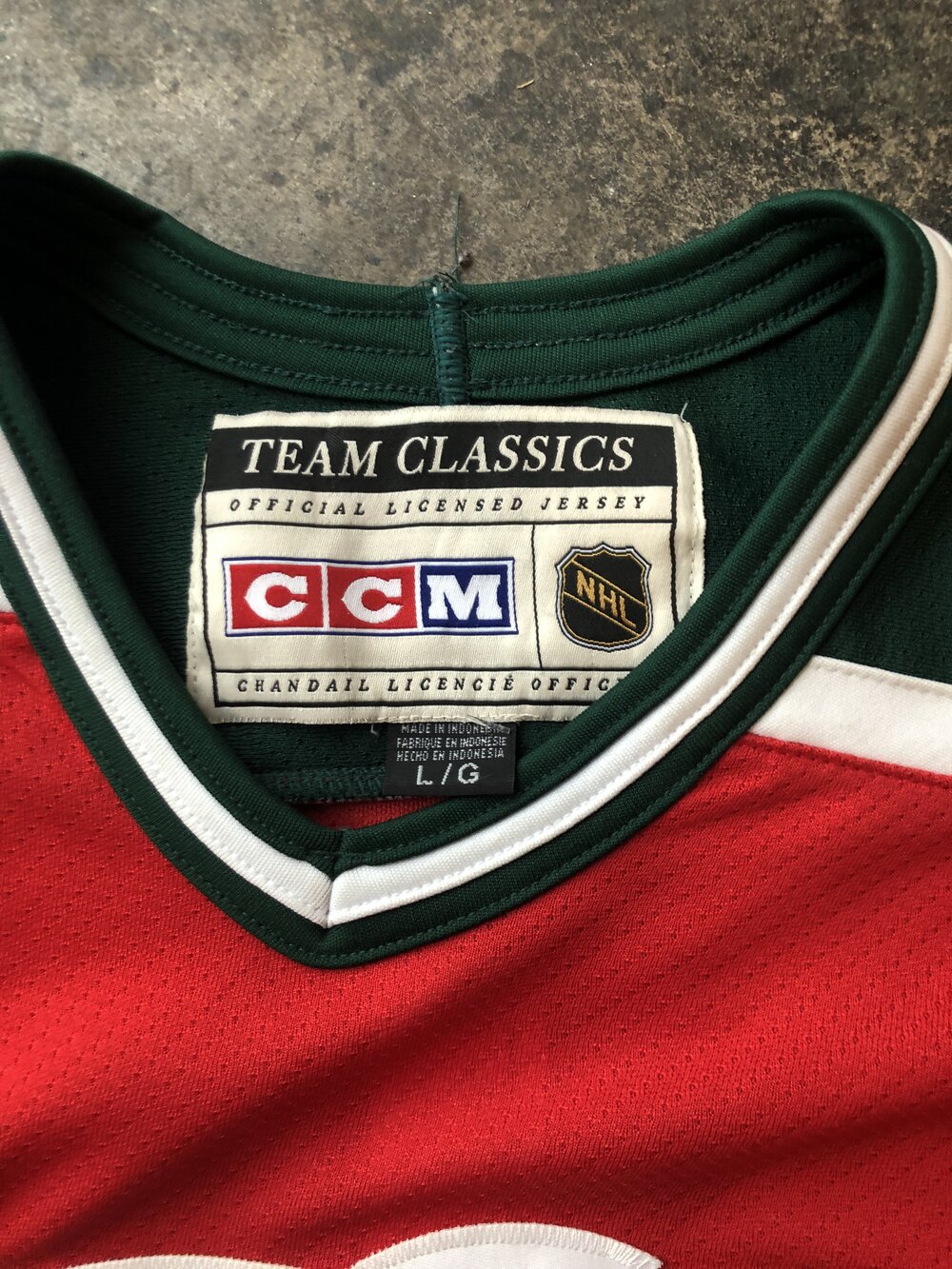 Vintage CCM Team Classics New Jersey Devils Hockey Jersey
