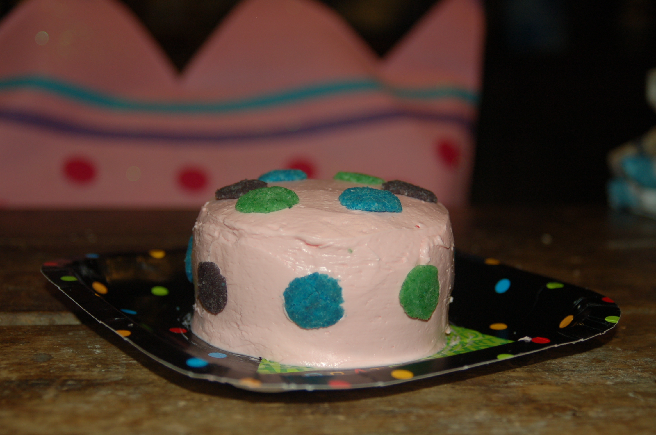 Polka Dotted Birthday Cake (7th Birthday)