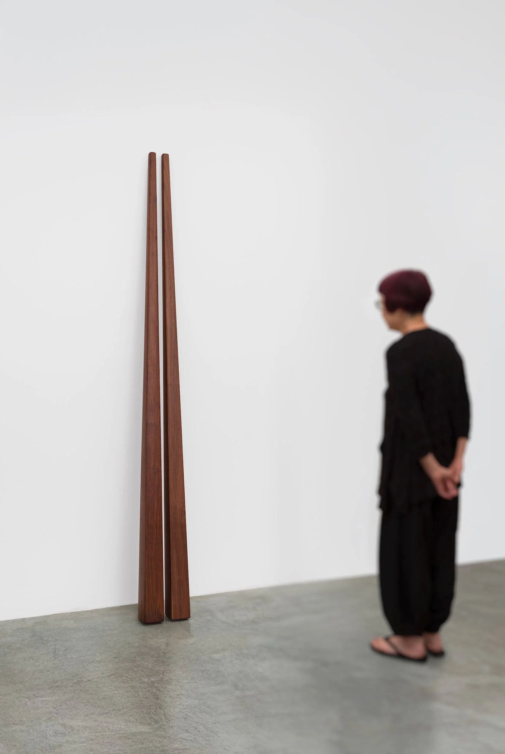   Neither/Nor #1 , 2024 &nbsp; &nbsp;  Walnut 89 x 11 x&nbsp; 6 inches 