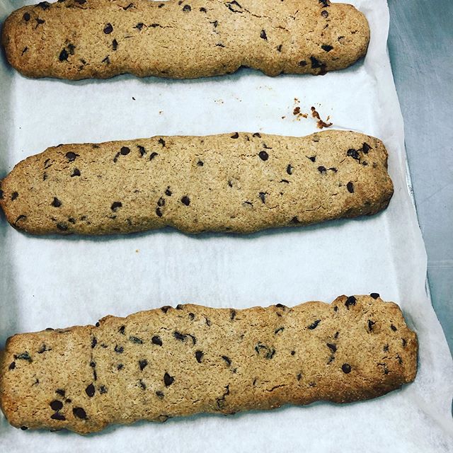 NEW! Chocolate chip craisin biscotti! Delicious &amp; healthy! 😋