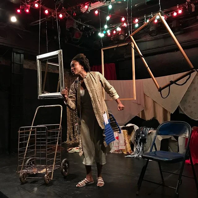 Three more to go! This is one of my GOD characters. Giving the people something to think about. #blackactors #blacklivesmatter #blackwoman #blackstorytelling #blacktheater #characterwork #thebones #thebeginning #acting #theater #blacktheater #solosho