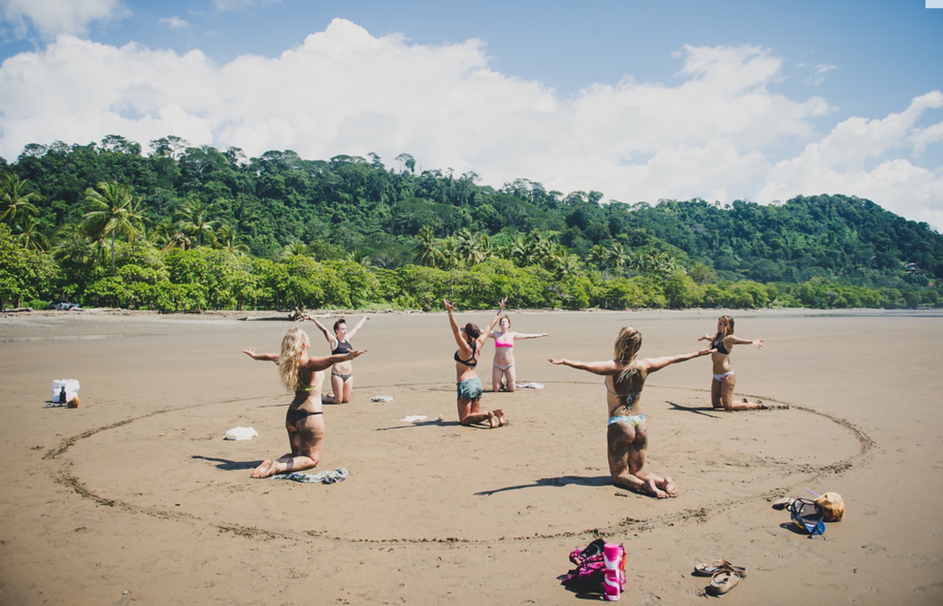 Sandy yoga