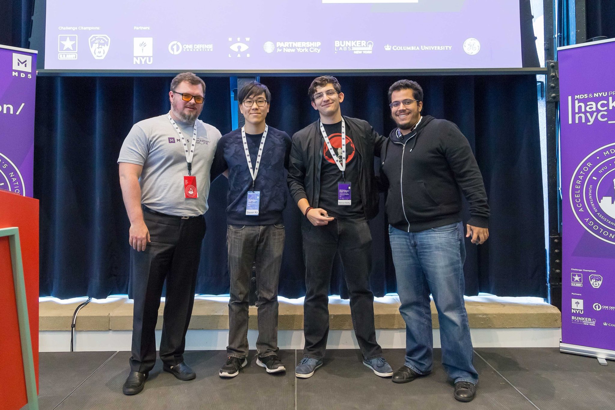 RadSpoke team with Jay Harrison, Director of MD5. 