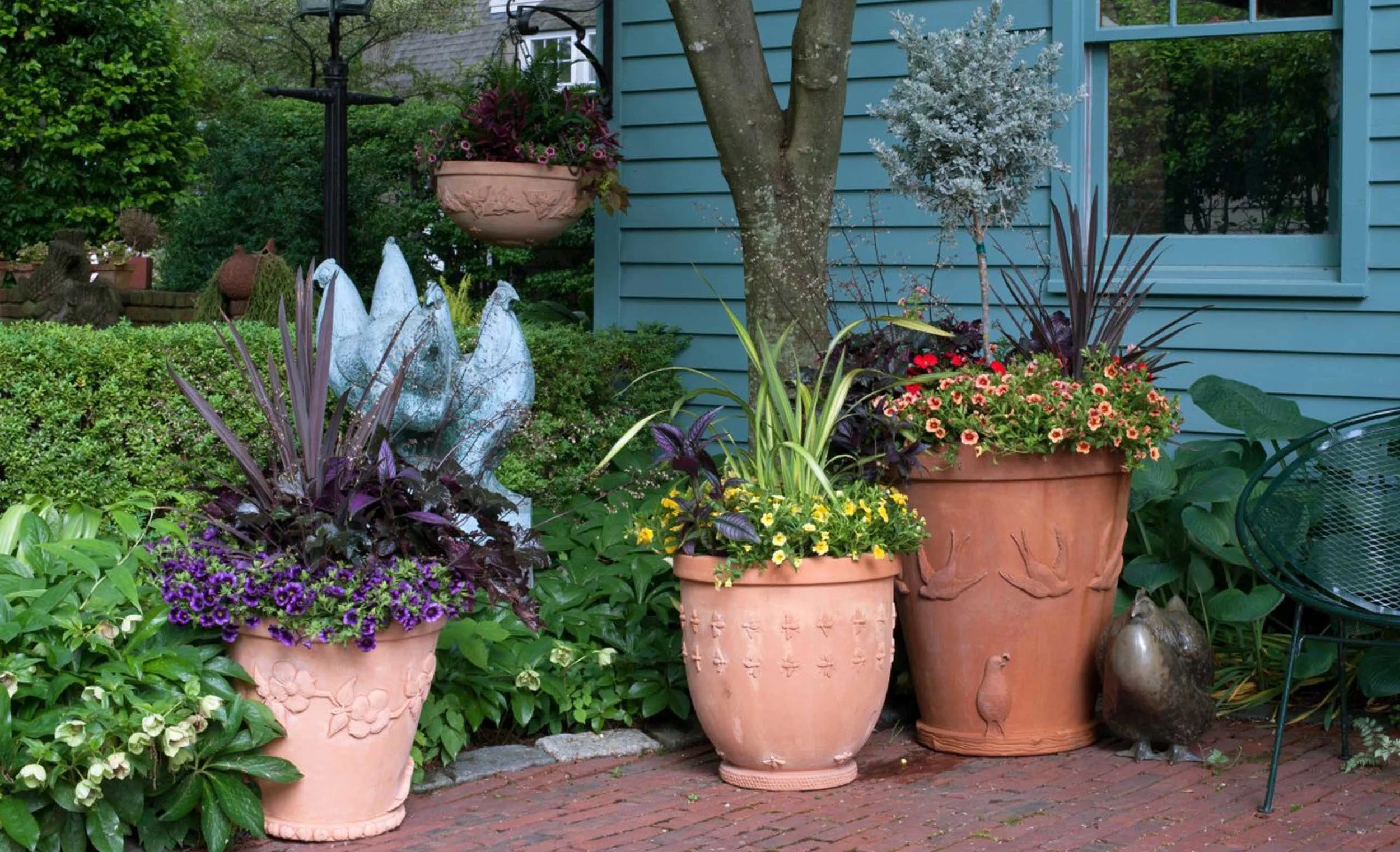 Seibert and Rice terra cotta pots