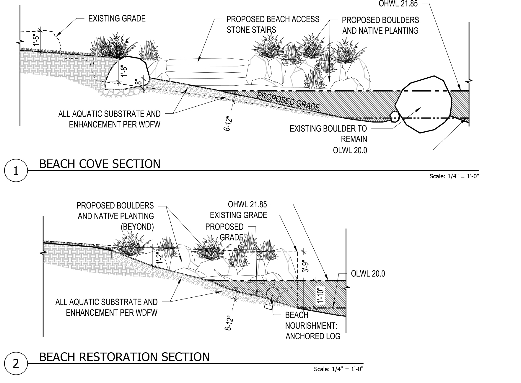Lake Washington beach restoration